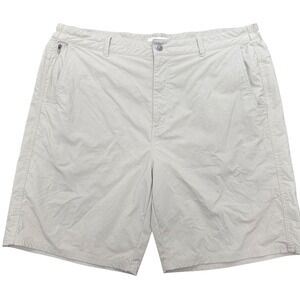 Duck Camp Drifter Shorts Mens 2X Green Khaki Nylon Stretch Outdoor Performance